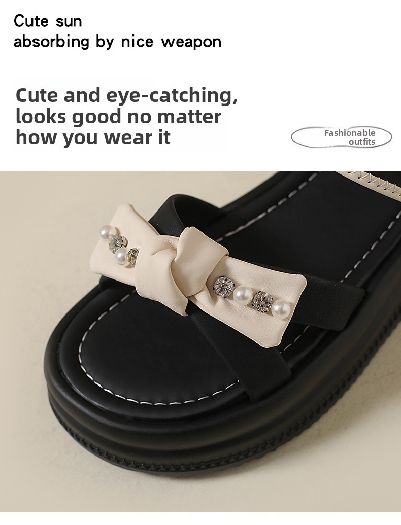 Soft Cushioned Platform Toe Casual Roman Sandals Women Summer Outdoor New Style Featuring Velcro Straps detail