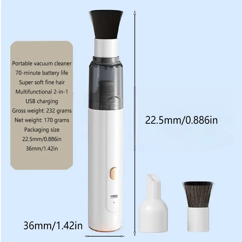Mini Handheld Vacuum Cleaner 3in1 SuctionBlowWater Absorption Strong Suction Portable for Car Coffee Powder Desktop Cleaning product view