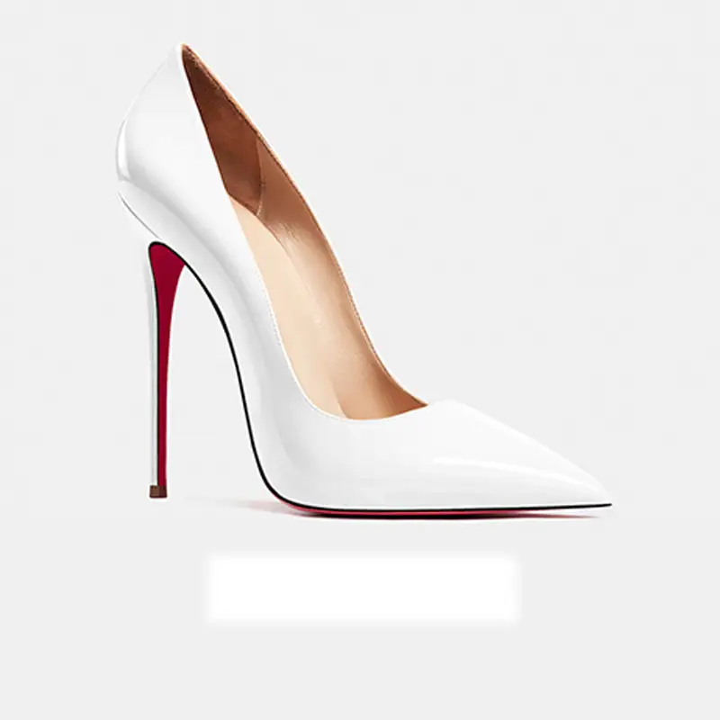 and slim and sexy high heels pointed shallow mouth black patent leather temperament work shoes product view