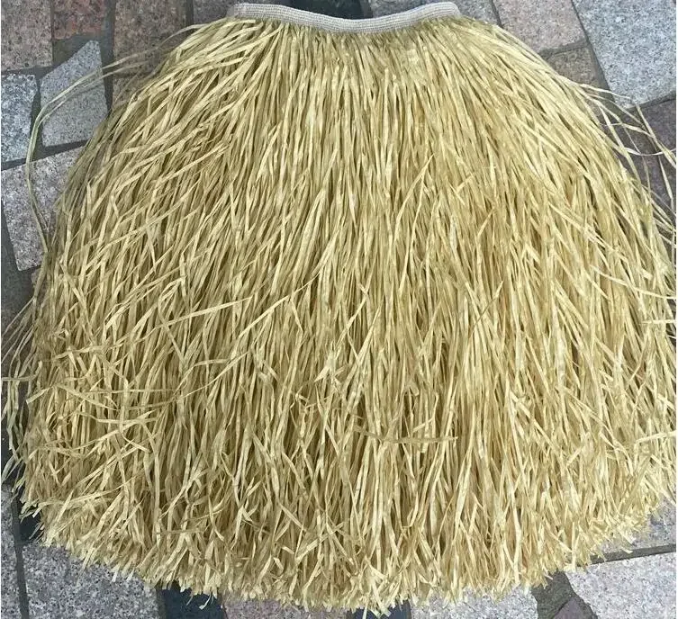 Dance Straw Skirt Hula 80cm Long Bushy Paper Women Stage detail