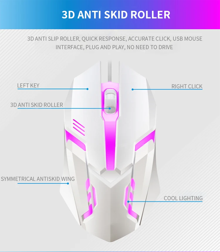 RGB Gaming Keyboard Gamer Keyboard And Mouse Kit Wired Mechanical Keyboard Gaming Keyboard And Mouse Combo For PC Gamers detail