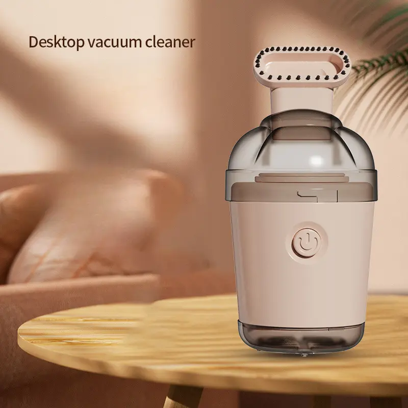 Desktop vacuum cleaner powerful rubber slag suction Yellow duck handheld cleaner Mini vacuum cleaner for children and students product view