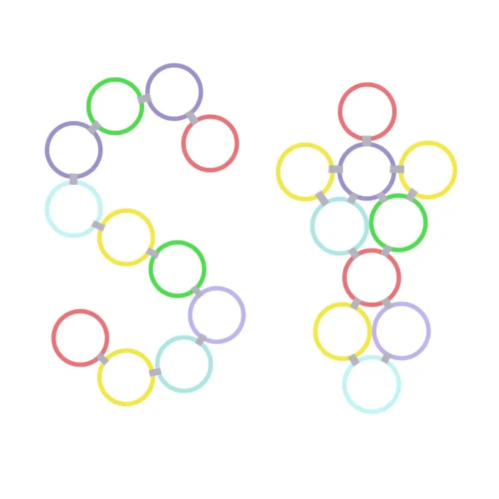 Plastic Outdoor Sport Toys Parent Child Interactive Earlyeducation Teaching Aids Physical Training Toys Lattice Jump Ring Set product view