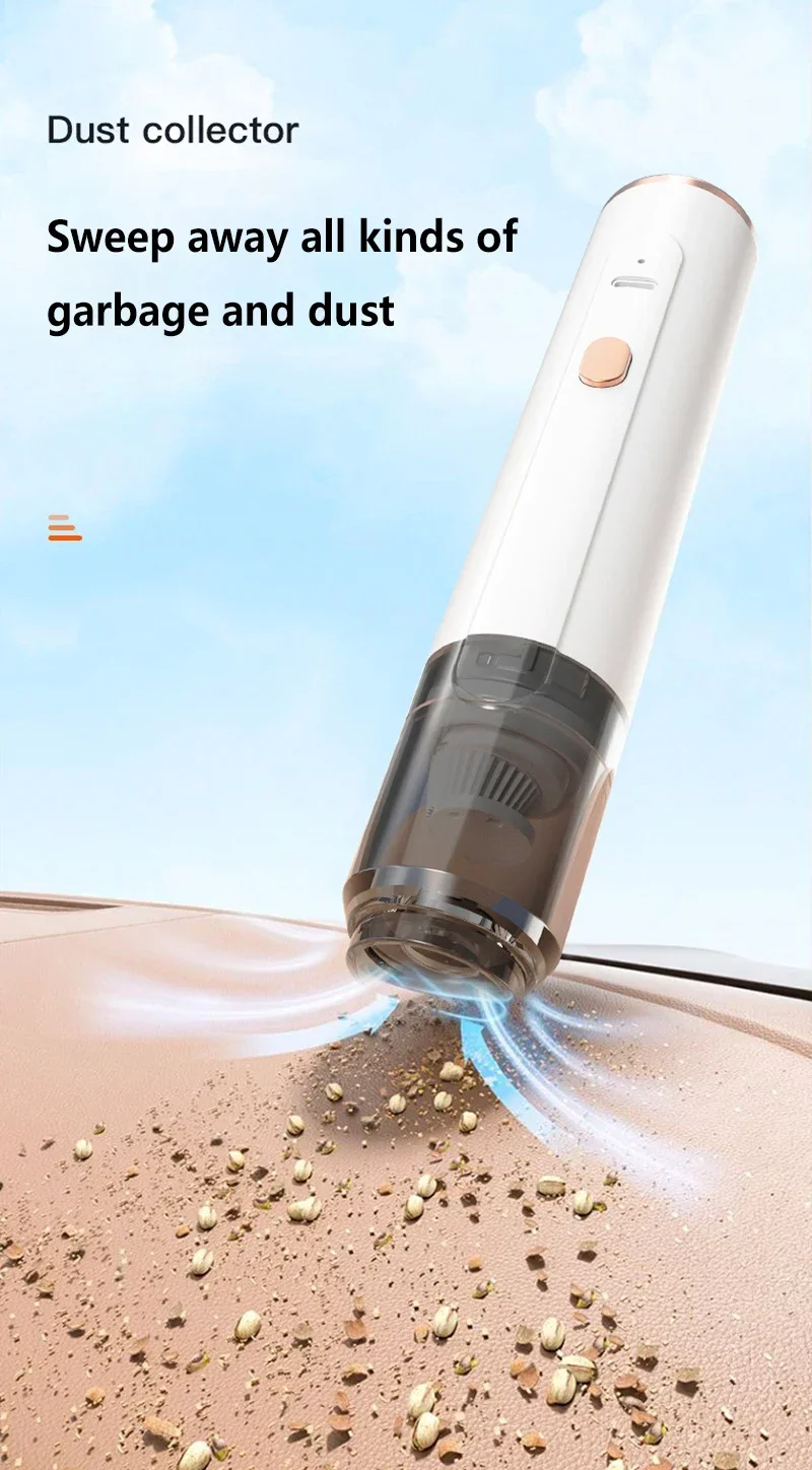 Portable Mini Handheld Vacuum Cleaner 3in1 SuctionBlowWater Absorption Strong Suction for Car Coffee Powder Desktop Cleaning detail