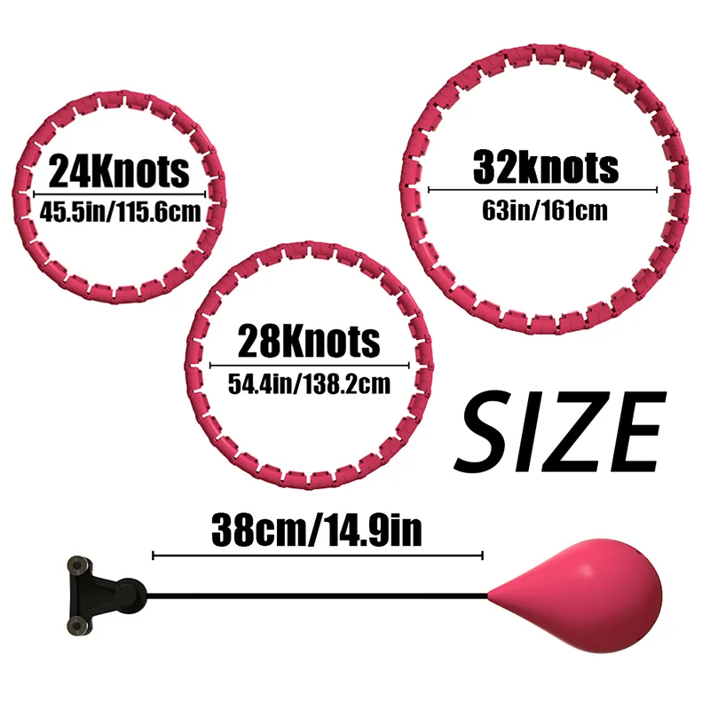 Smart Sport Hoop Weighted Exercise Hoops for Adults Easy Detachable Design With Adjustable WeightFitness Gym Equipment for Home product view