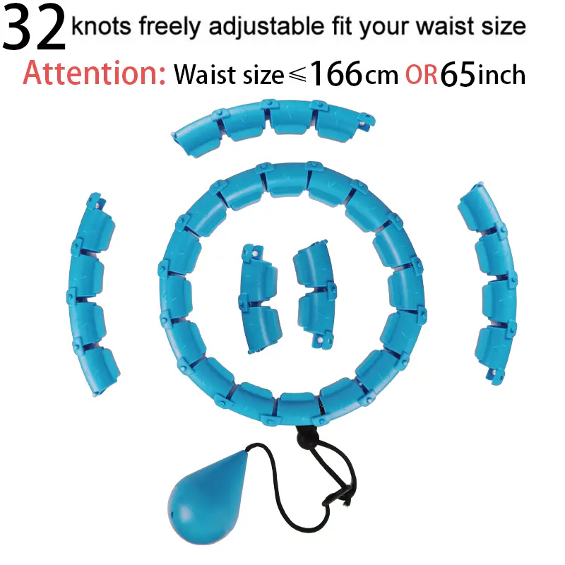 32202428 Adjustable Sport Hoops Thin Waist Exercise Detachable Massage Hoops Fitness Equipment Gym Home Training Weight Loss product view
