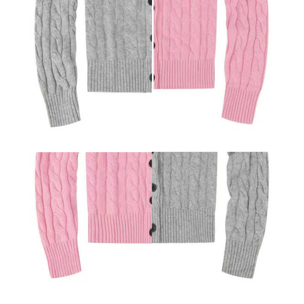 Womens Casual Cardigans Long Sleeve Vneck Sweater Loose Fit Lightweight Design All Seasons 100 Cotton Breathable product view