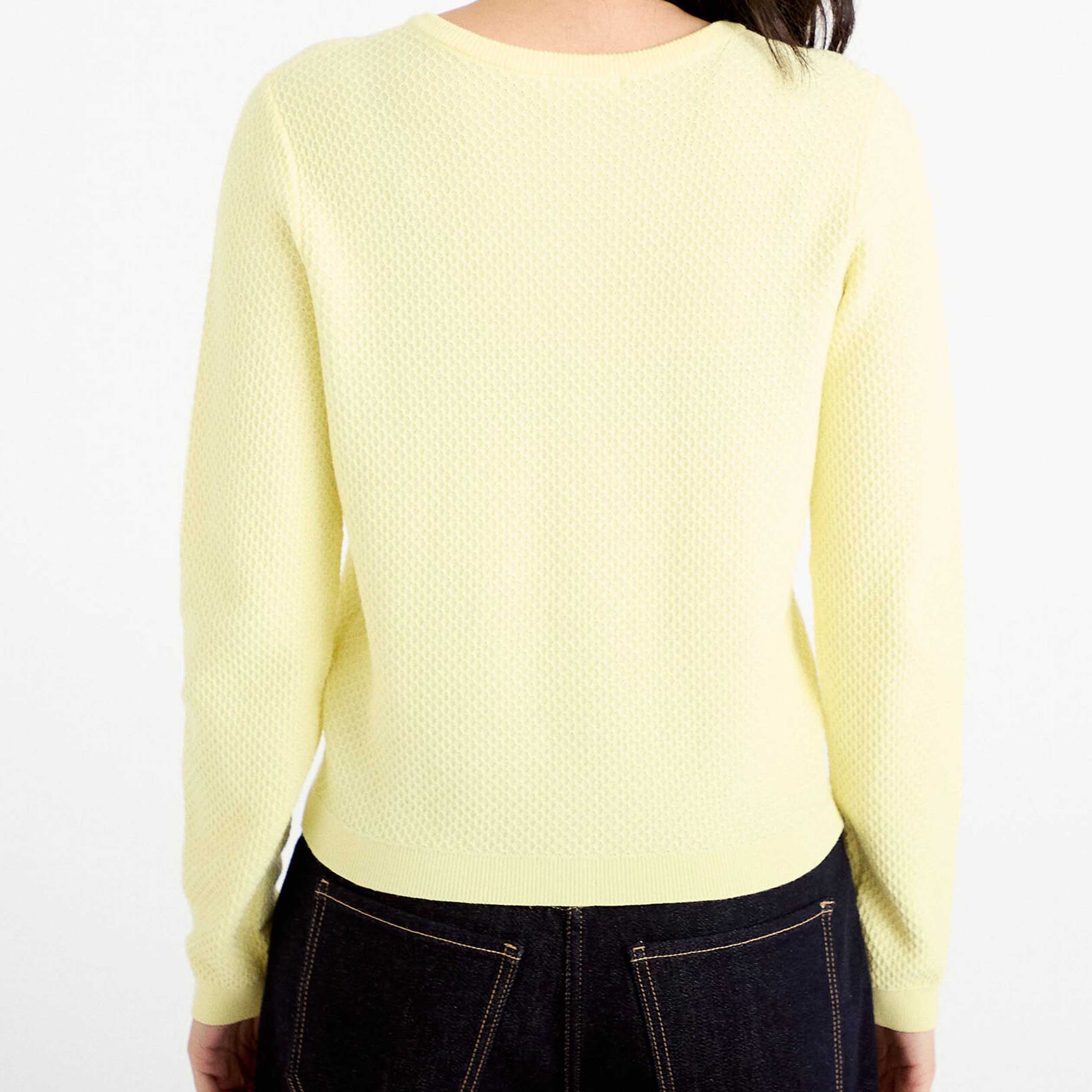 Minimalist O Neck Fleece Lined Breathable Button Up Sweater Womens Plain Basics Daily Wear Sweatshirt Comfortable Knit Tops product view