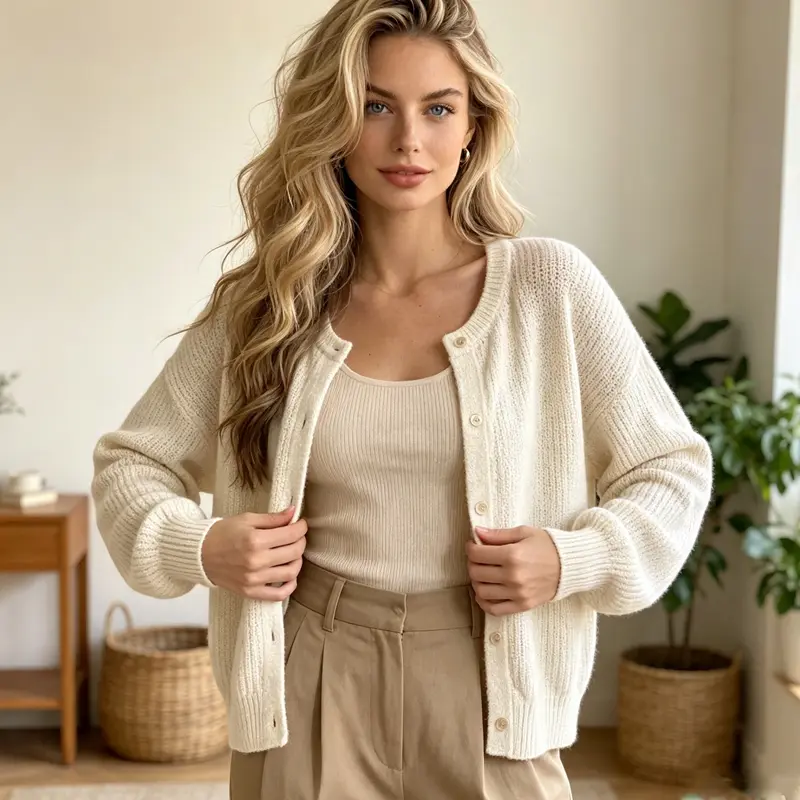 Women's Cardigan Autumn and Winter Long Sleeve Knitted Women's Sweater Cardigans Fashion Slim Casual Female Knitwear Crop Jacket