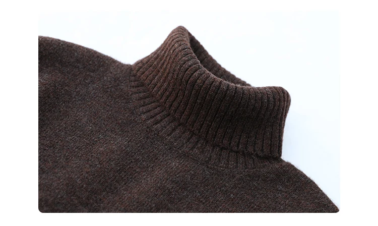 Womens Sweater Loose Turtleneck Sweaters Warm Solid Pullover Knitwear Basic Female Tops Autumn Winter detail