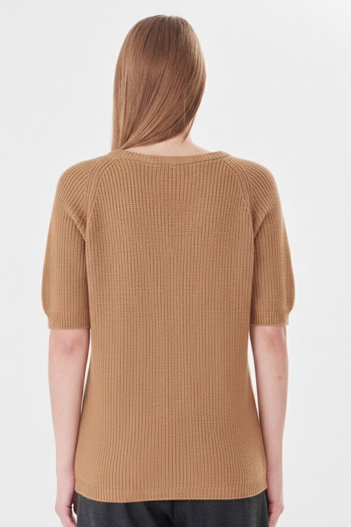 Womens 100 Organic Cotton Loose Breathable Soft Warm Knit Sweater product view