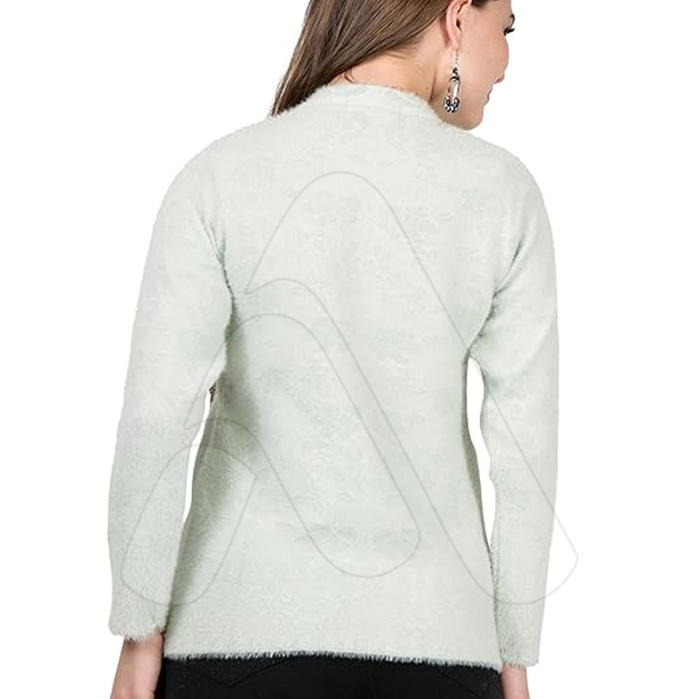 New Style Womens Embroidery 100 Cotton Oversized Casual Knit Sweater Quick Dry Breathable Autumn Winter detail