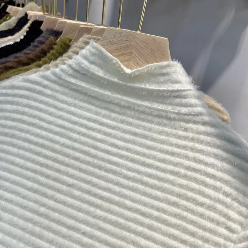 Style Long Sleeve Turtleneck Sweater Womens Autumn Winter Slimming Knitted Top Pure Color Soft Warm Pullover product view