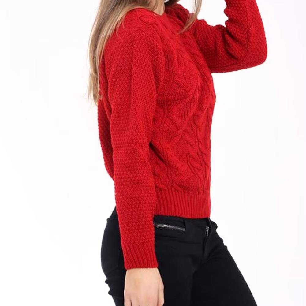 Custom Womens Wool Sweater High Quality Knitted Winter Cardigan Vintage Button Detail Breathable Multi Color detail