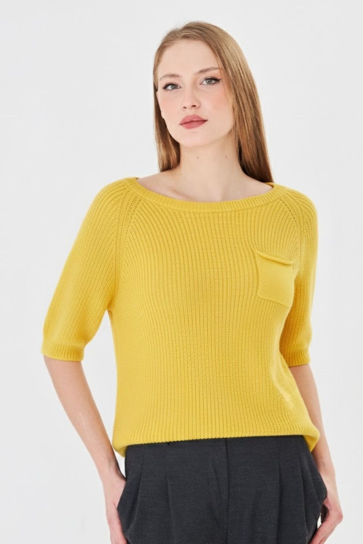 Womens 100 Organic Cotton Loose Breathable Soft Warm Knit Sweater product view