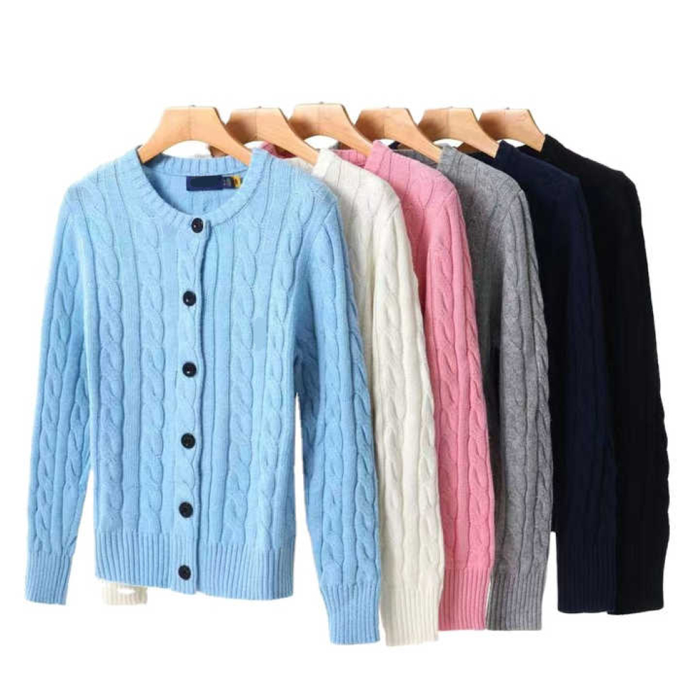 Womens Casual Cardigans Long Sleeve Vneck Sweater Loose Fit Lightweight Design All Seasons 100 Cotton Breathable product view