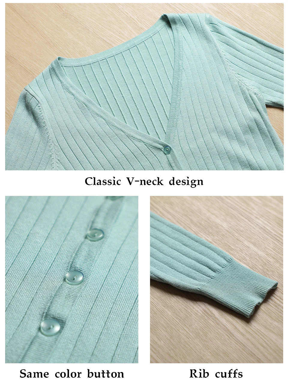 Vneck Cropped Knitting Knit Ladies Basic Womens Coat Spring 2026 Blouses Long Sleeve Top Jersey Knitted Sweater Fashion detail