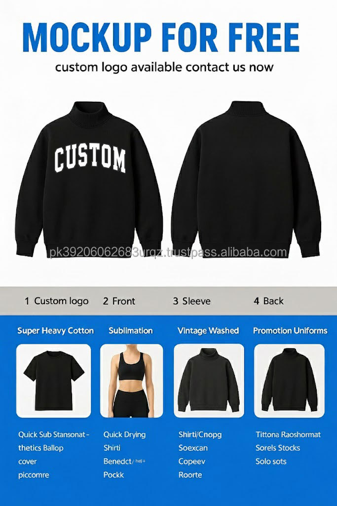 Womens Custom Embroidery 100 Cotton Solid Sweatshirt Soft Breathable EcoFriendly Casual Winter Fashion Pullover detail