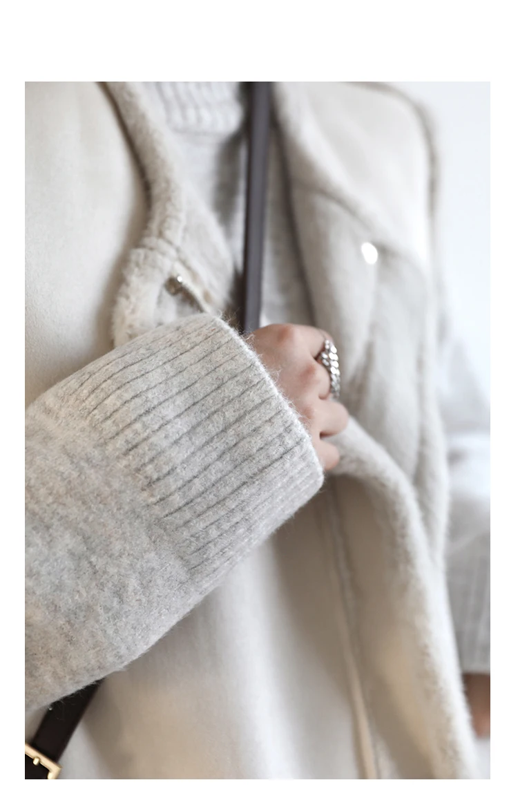 Womens Sweater Loose Turtleneck Sweaters Warm Solid Pullover Knitwear Basic Female Tops Autumn Winter detail