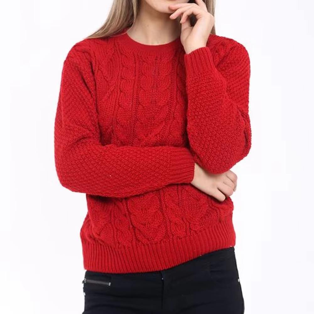 Custom Women's Wool Sweater High Quality Knitted Winter Cardigan Vintage Button Detail Breathable Multi Color Custom Logo OEM