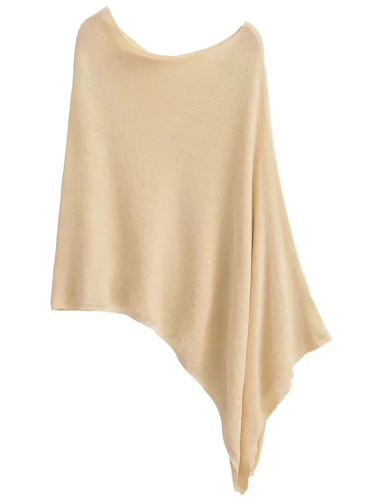 New beach womens fashionable pullover sweater knitted womens summer casual loose sexy top detail