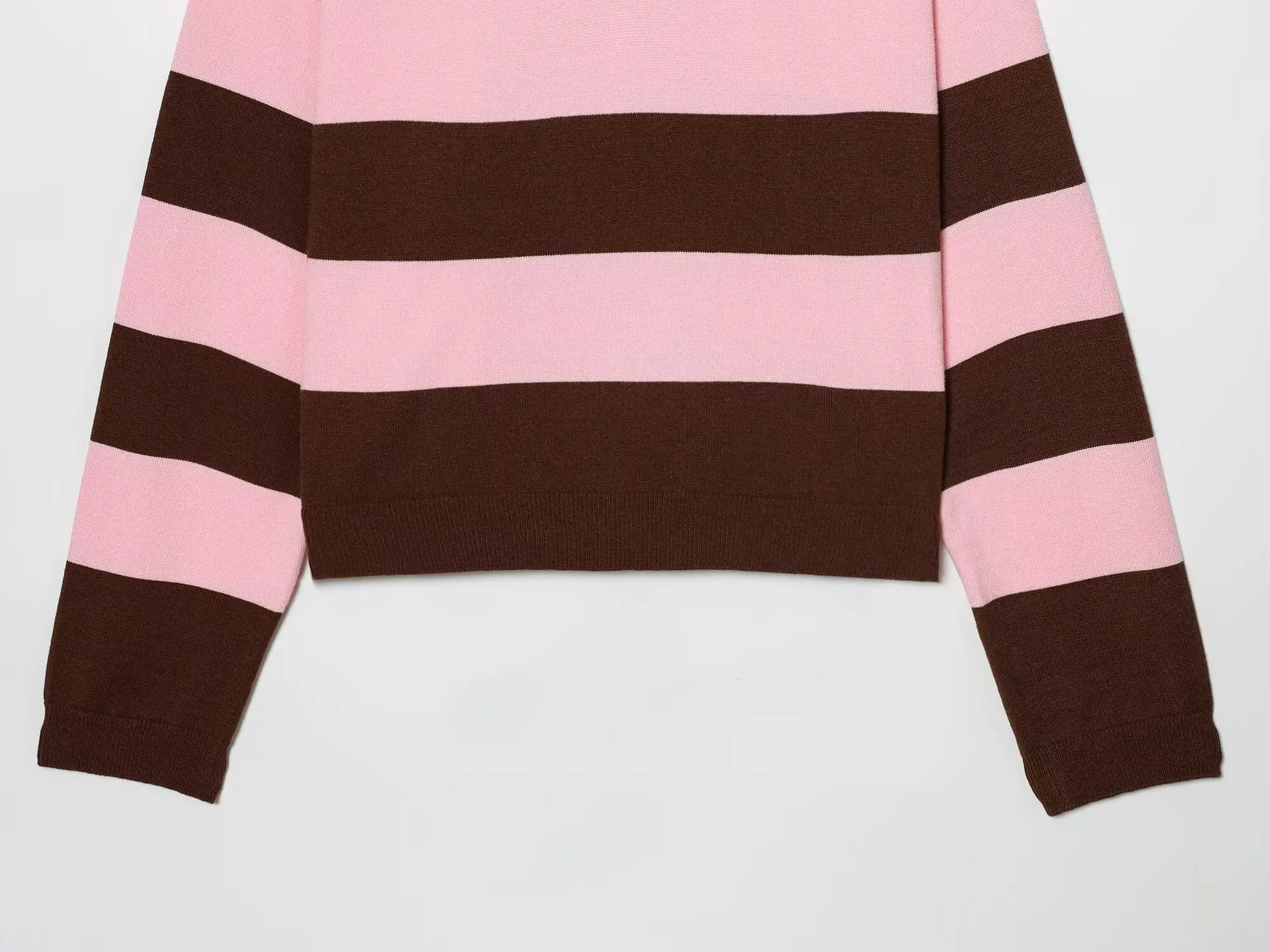 Womens New Knitted Striped Sweater Polo Neck Pullover Fashion Loose Elegant Warm Young Women Sweater Street detail
