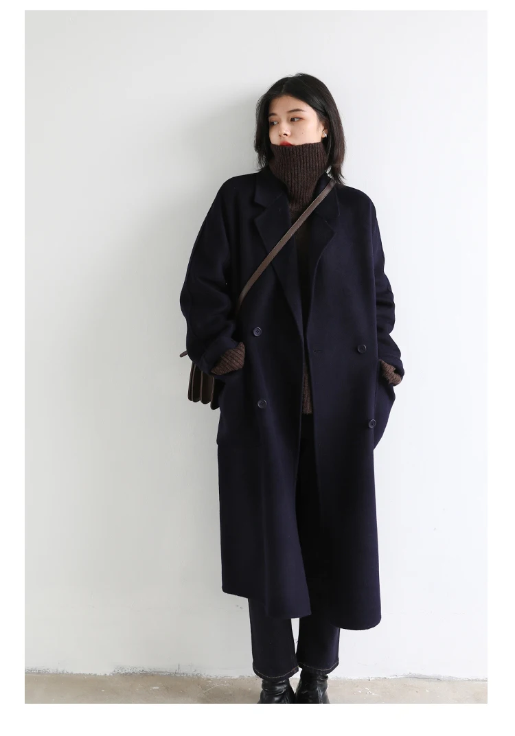 Womens Sweater Loose Turtleneck Sweaters Warm Solid Pullover Knitwear Basic Female Tops Autumn Winter detail