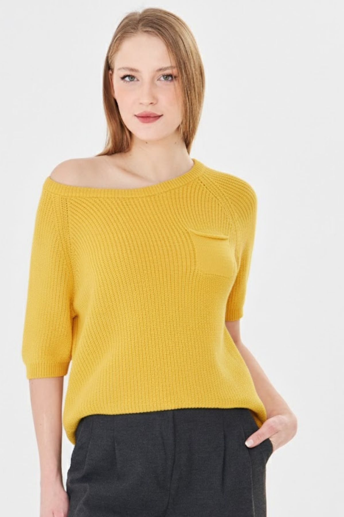 Womens 100 Organic Cotton Loose Breathable Soft Warm Knit Sweater product view