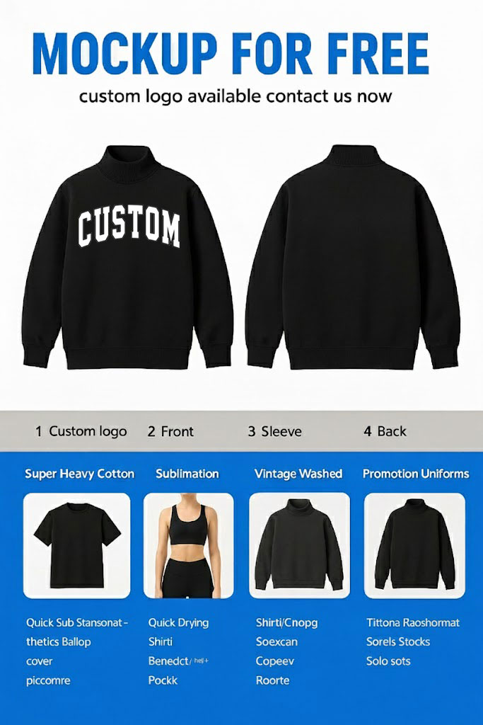 High Quality Fall Winter Custom Women Mock Neck Sweatshirt Fleece Relaxed Fit Sweater Top Pullover product view