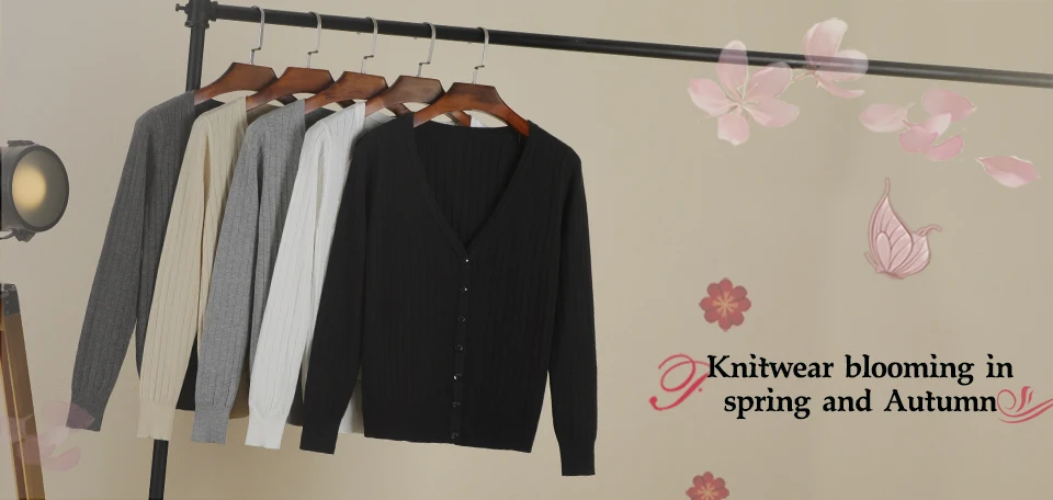Vneck Cropped Knitting Knit Ladies Basic Womens Coat Spring 2026 Blouses Long Sleeve Top Jersey Knitted Sweater Fashion detail