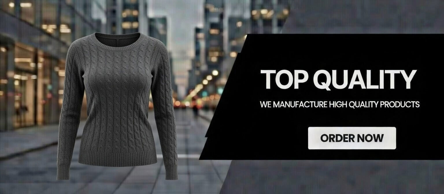 New Fashion Winter Womens Knitted Sweater Fabric Breathable Front Logo Casual Style Hot Selling detail