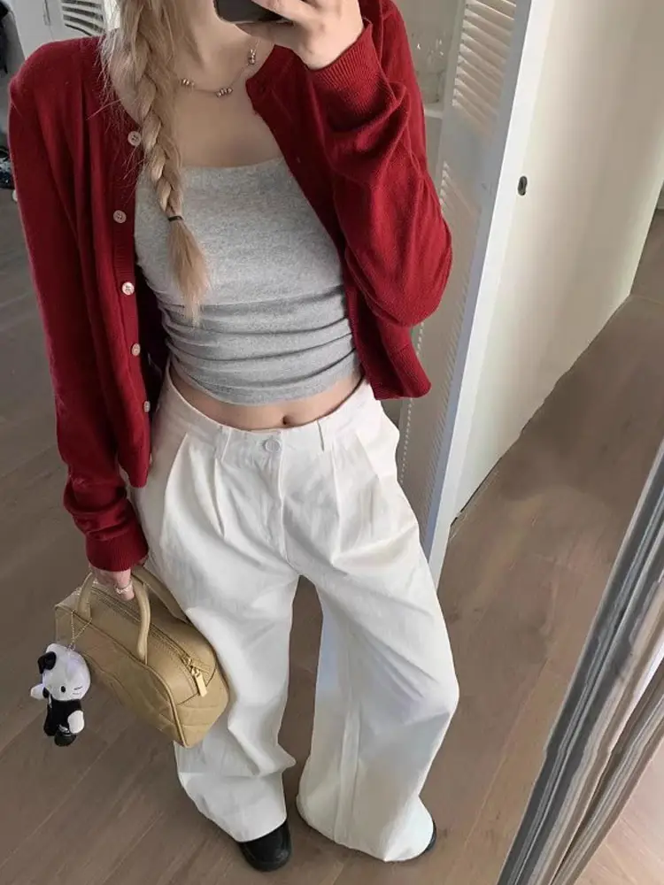 Womens Cardigan Autumn and Winter Long Sleeve Knitted Womens Sweater Cardigans Fashion Slim Casual Female Knitwear Crop Jacket product view