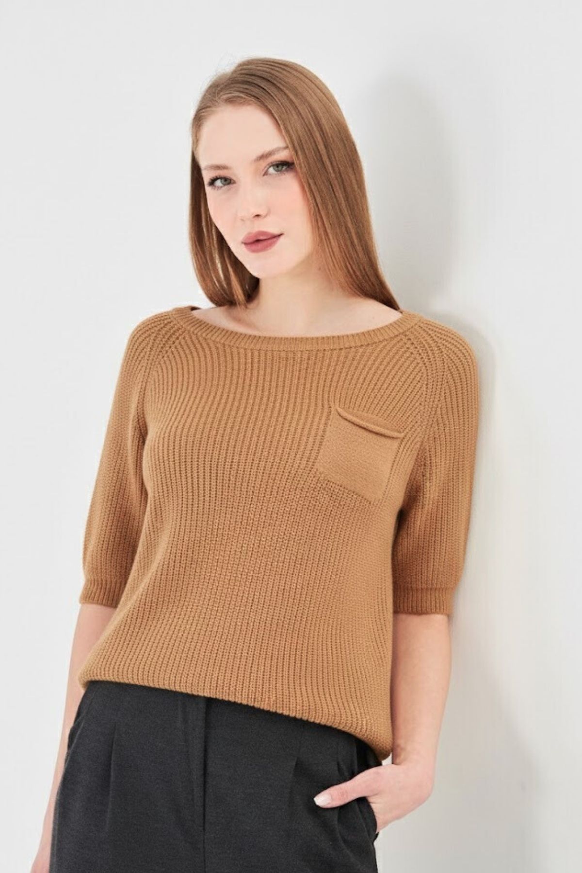 Womens 100 Organic Cotton Loose Breathable Soft Warm Knit Sweater product view