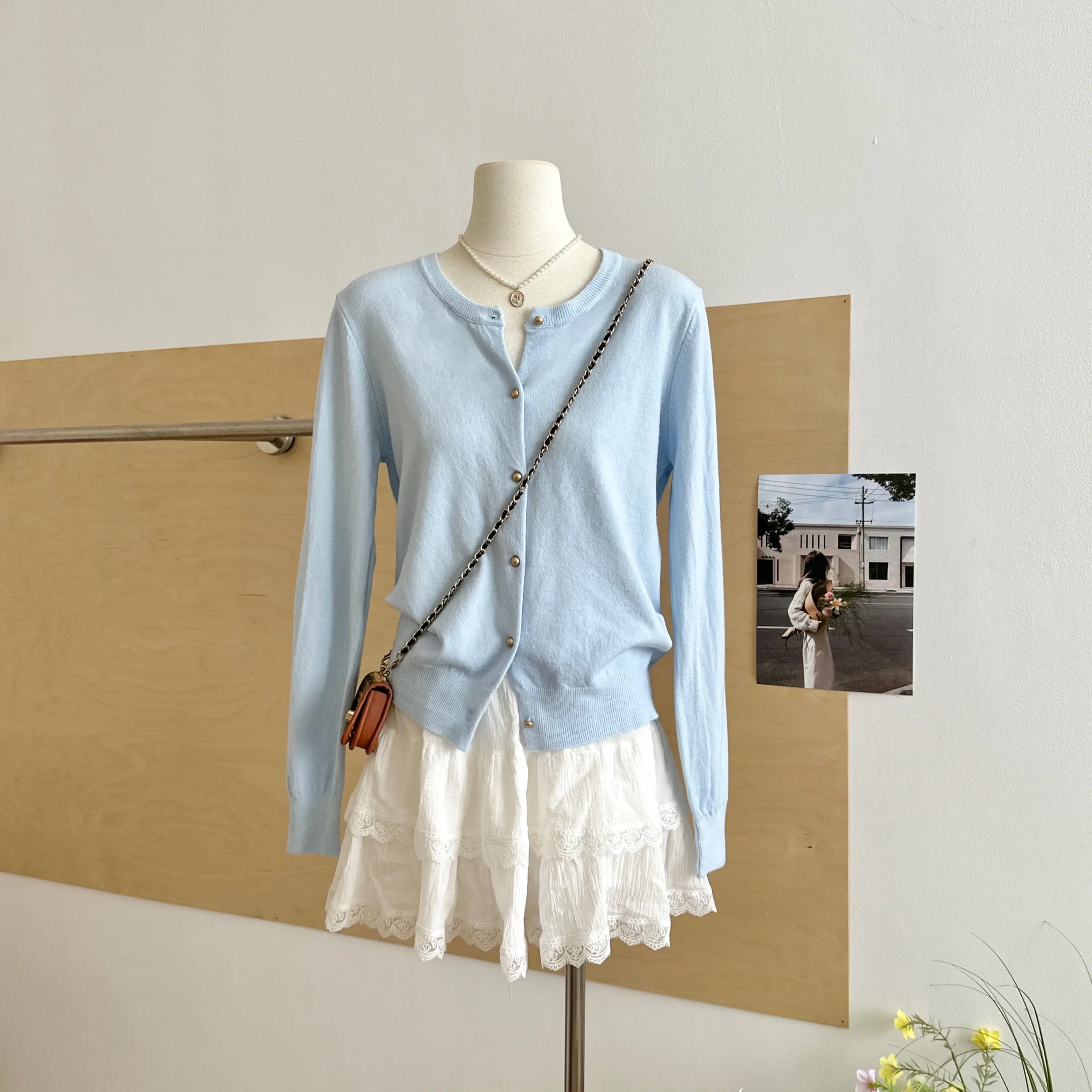 Womens Long Sleeve Knitted Cardigan Knitwear Autumn Winter Loose Comfortable Warm Sweater Fashion ONeck Solid Color Tops product view