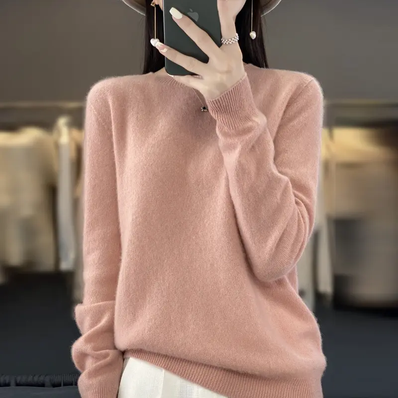 Fallwinter new cashmere sweater womens sweater 100 merino wool fashion Oneck autumn warm pullover product view