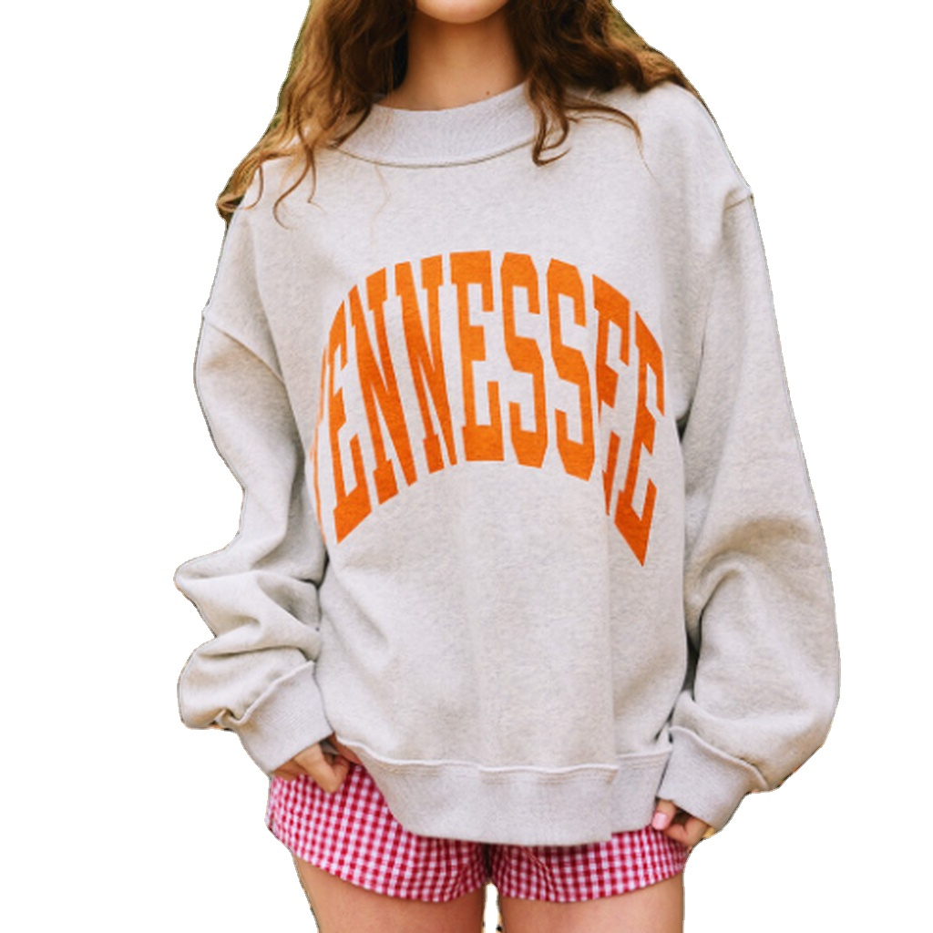 High Quality Fall Winter Custom Women Mock Neck Sweatshirt Fleece Relaxed Fit Sweater Top Pullover