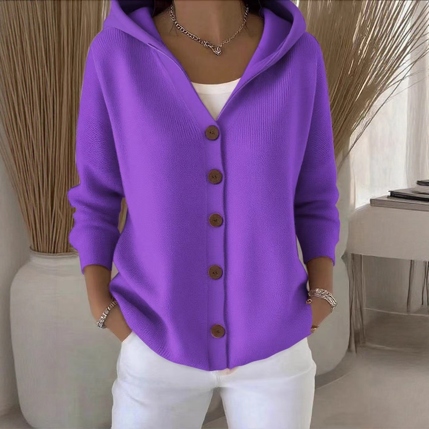 BestSelling New Women Winter Cardigan Sweater Top with a Knitted Design product view
