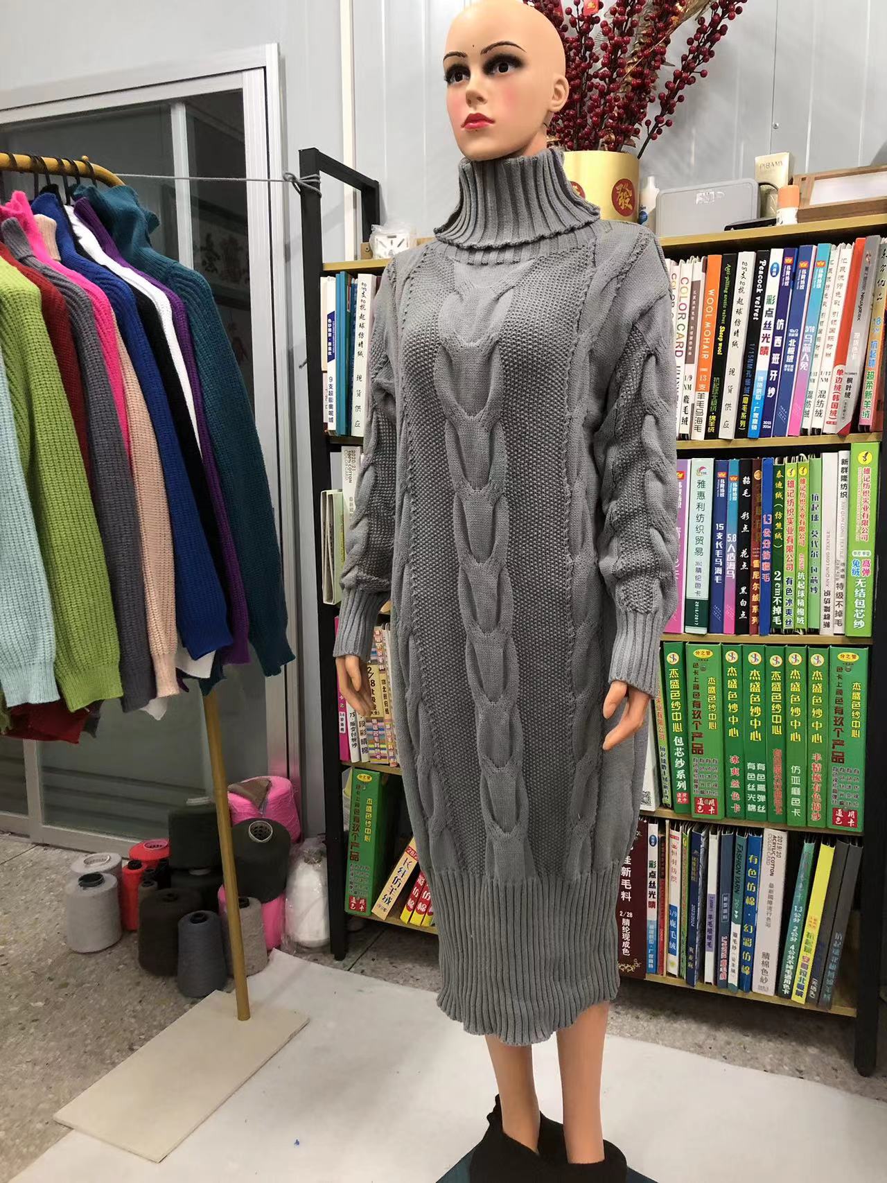 Modern Elegant Solid Full Knit Sweater for Office Layering Supplier Knitwear Pullover Cardigan detail