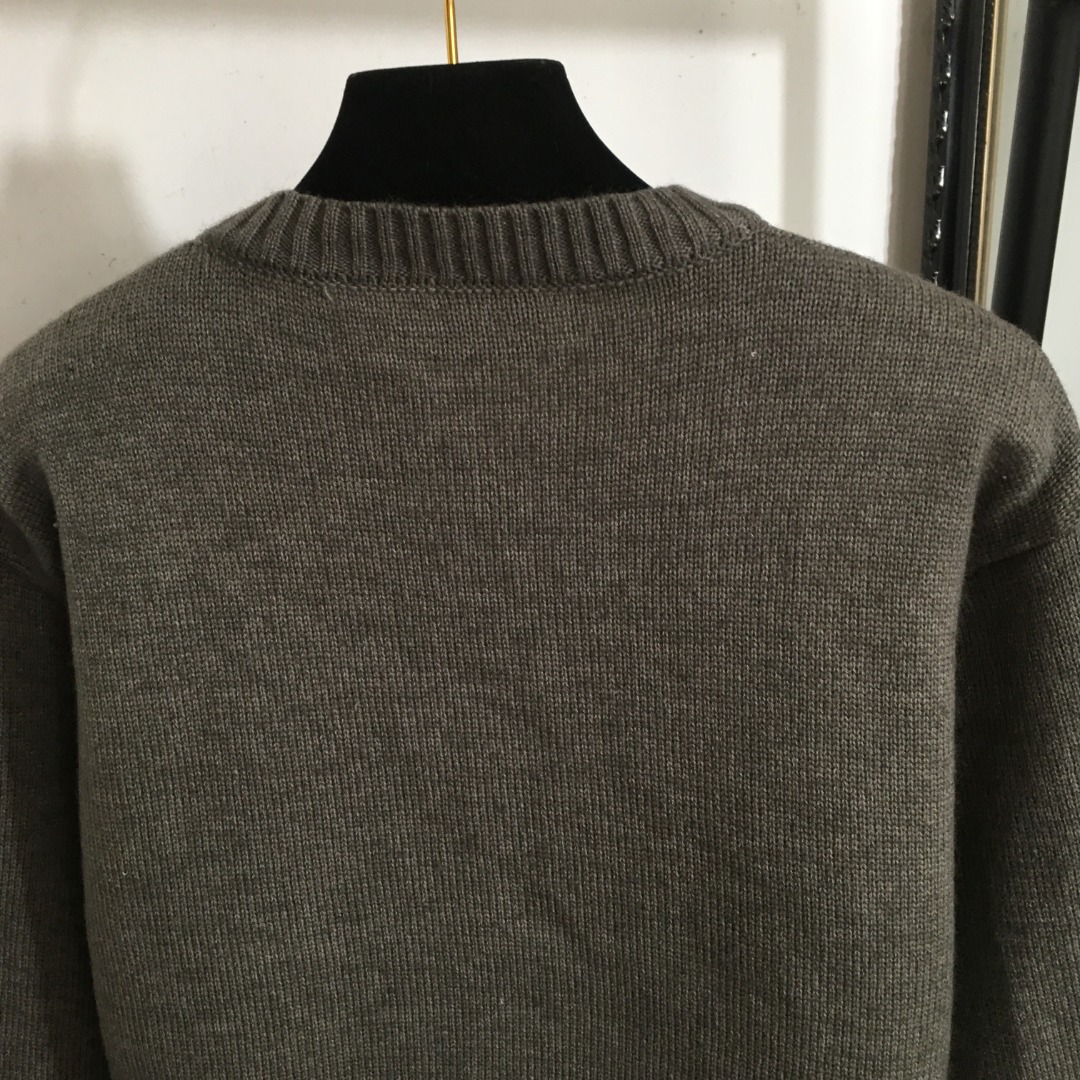 100 Knitted Pullover AutumnWinter Cashmere Sweater detail