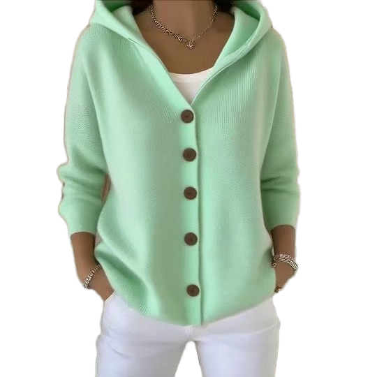 's Best-Selling New Women's Winter Cardigan Sweater Top with a Knitted Design Korean-Style Direct Source Factory