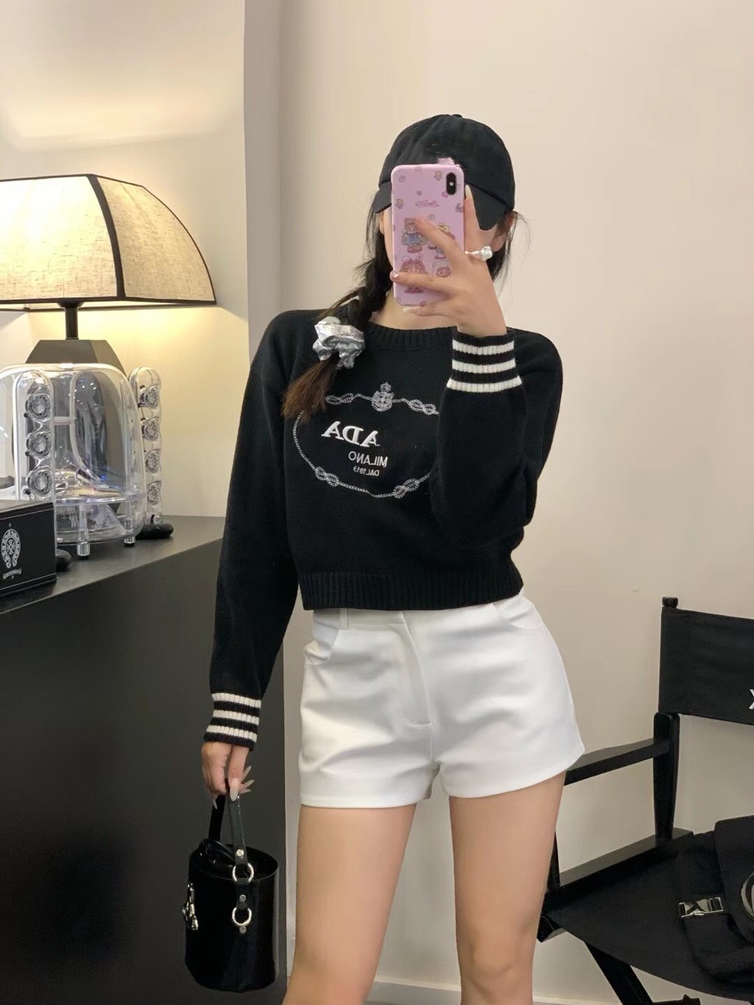 100 Knitted Pullover AutumnWinter Cashmere Sweater detail