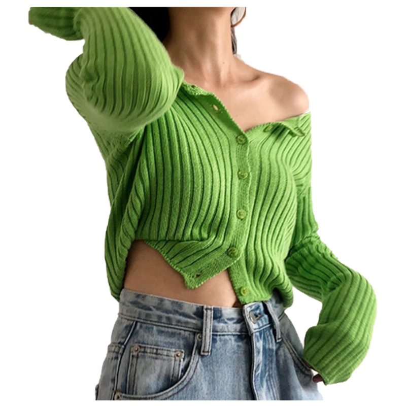 OEM ODM Plus Size Autumn Womens Cardigan Knitted Sweater product view