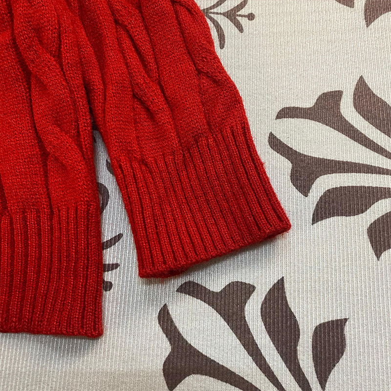Mens Womens Autumn for Sweater 14 Zipper Knitted Embroidery High Quality Thick Casual detail