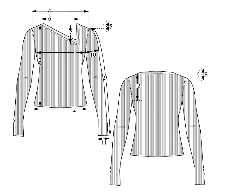 Long Sleeved Top Solid Special Vneck Knitted Womens Sweater detail