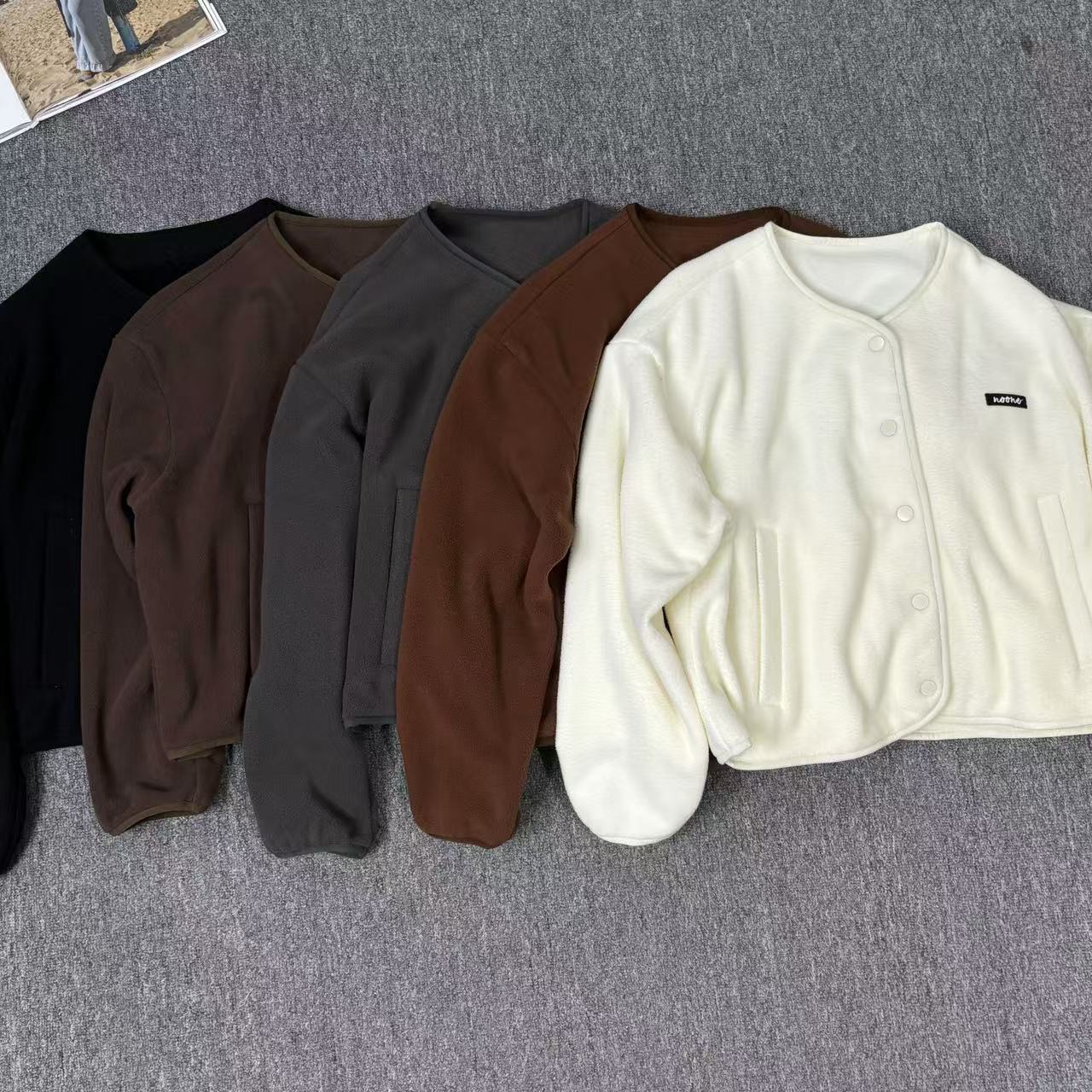 Womens Casual Solid Color Longsleeved Lazy Fashion Sweater detail