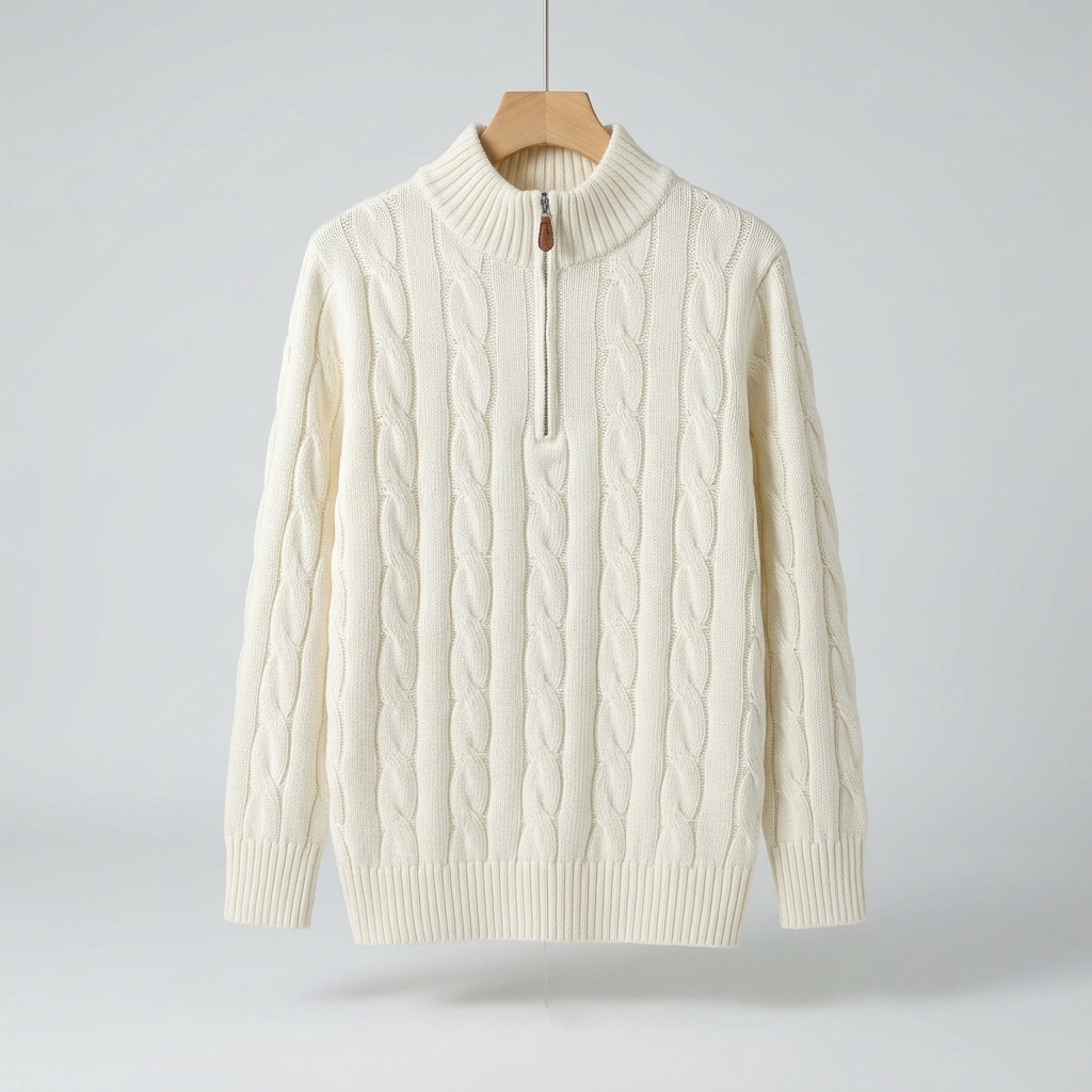 Mens Womens Autumn for Sweater 14 Zipper Knitted Embroidery High Quality Thick Casual product view