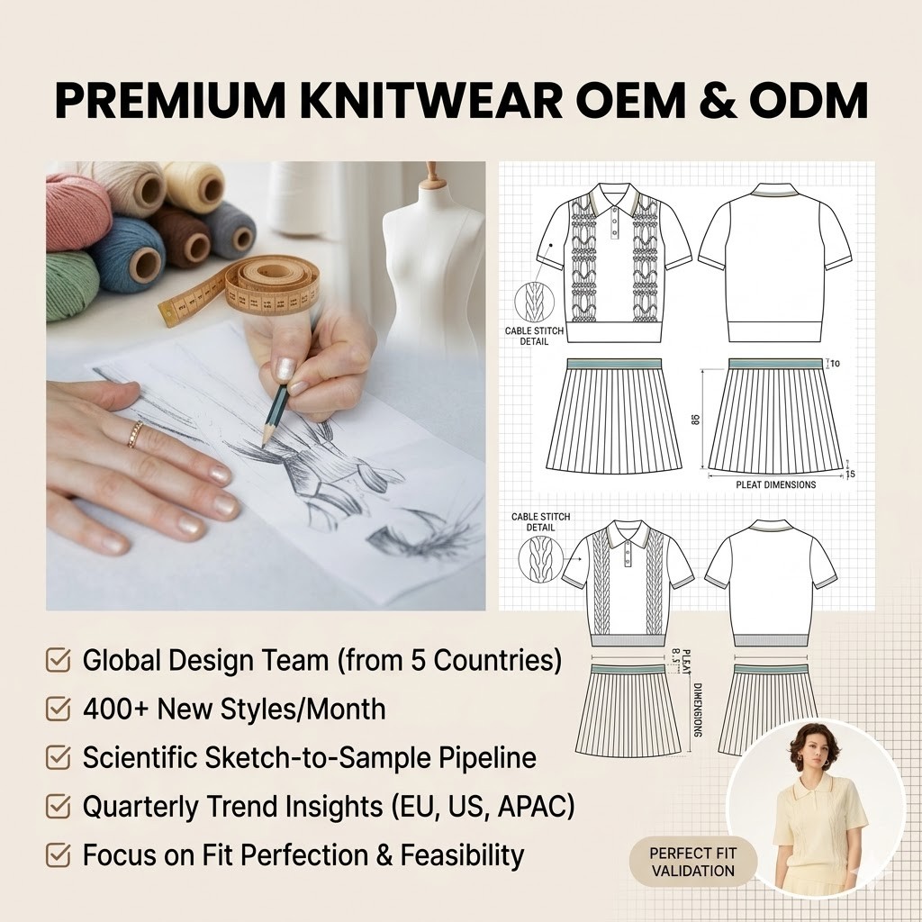 Recycled Nylon Striped Turtleneck Pullover Long Sleeve Custom Womens Knitted Sweater product view