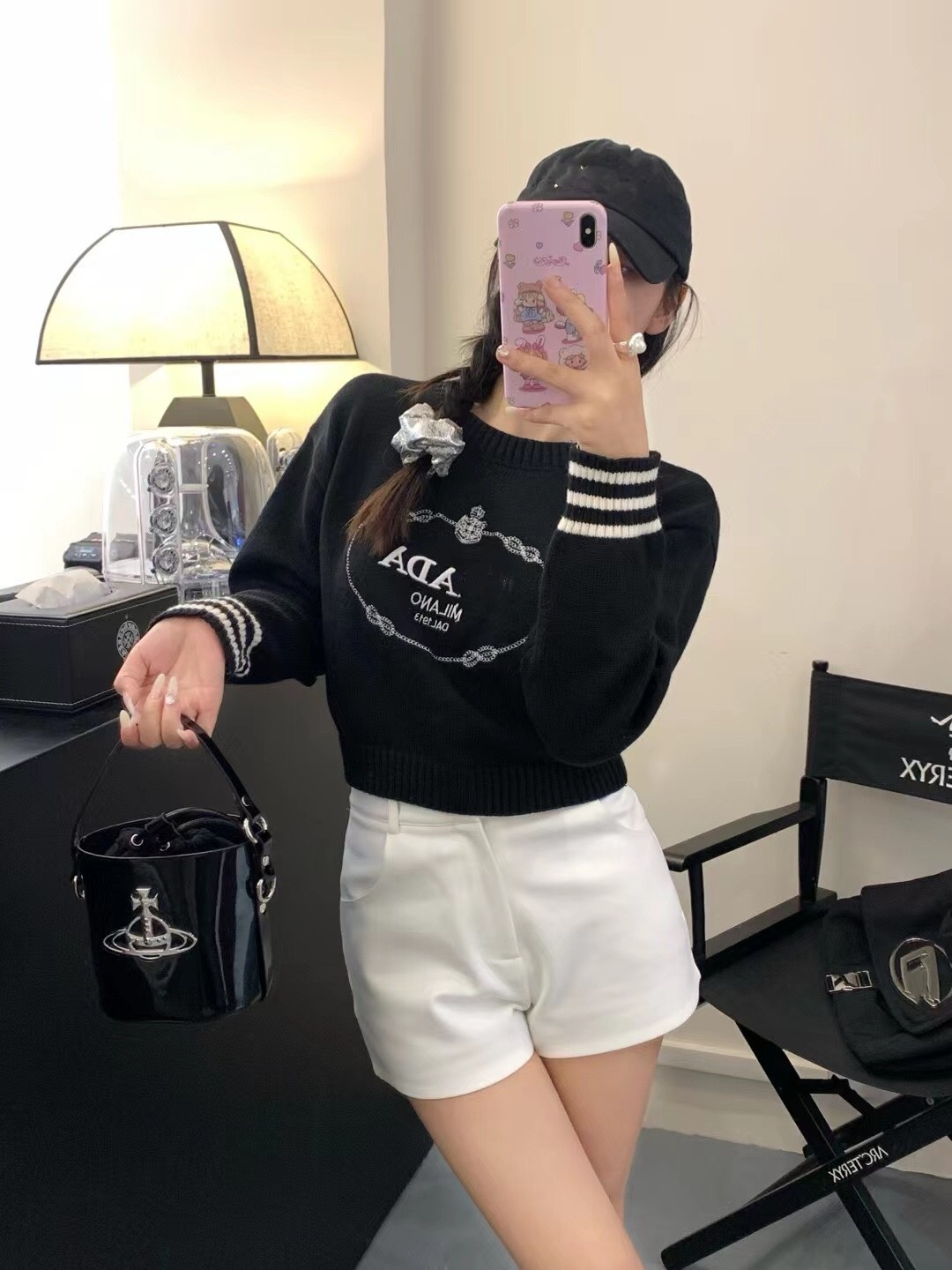 100 Knitted Pullover AutumnWinter Cashmere Sweater detail