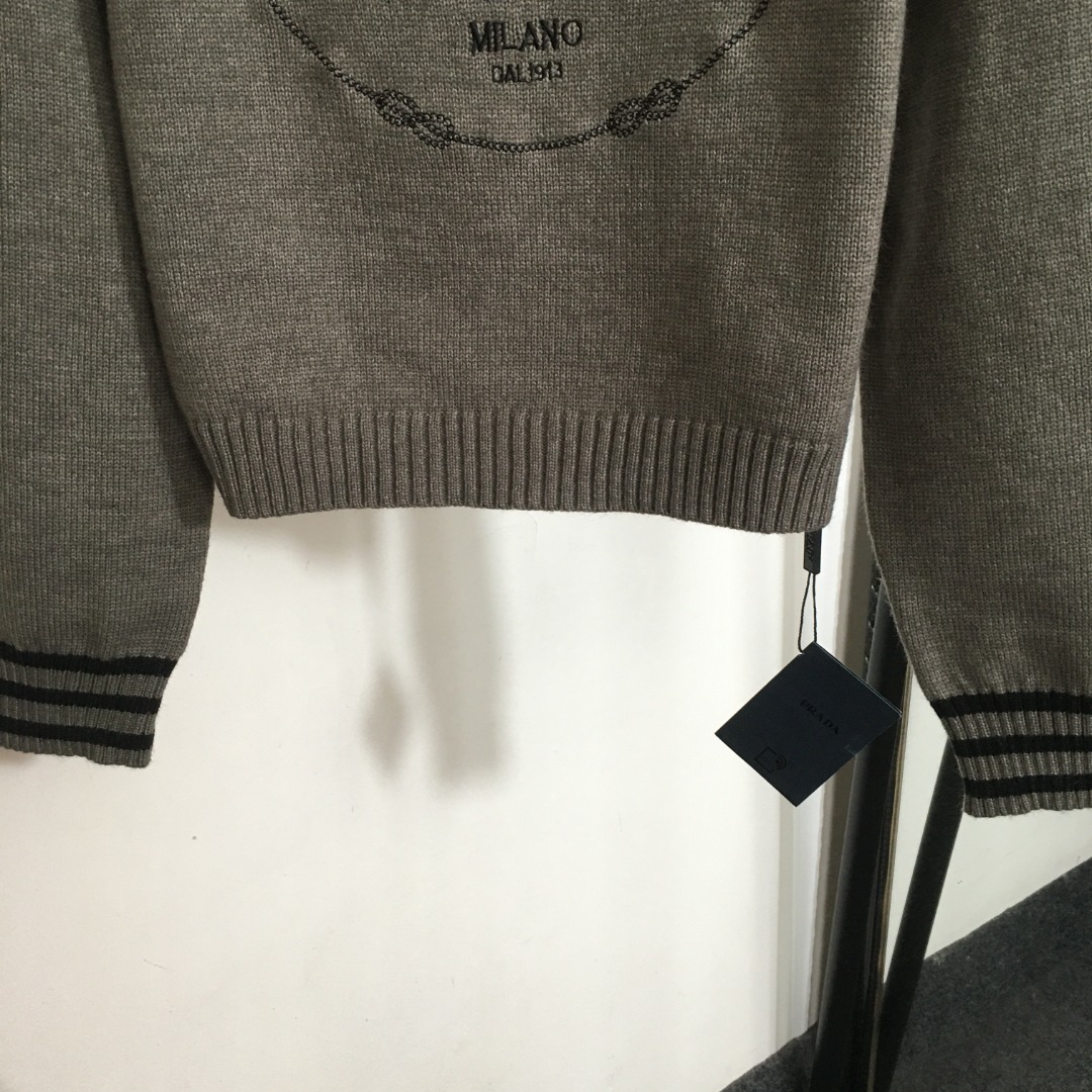 100 Knitted Pullover AutumnWinter Cashmere Sweater detail
