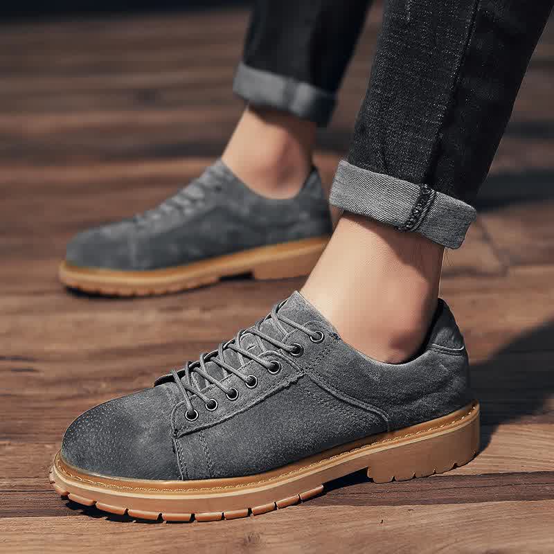 Autumn winter fashion men's shoes casual pigskin leather male sneakers